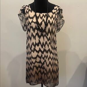 Chic Black and Cream Women's dress
